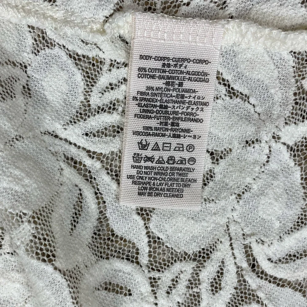 Free People “Miles of Lace” Cream Fit & Flare Dress